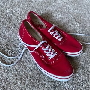 Red Low-Top Vans